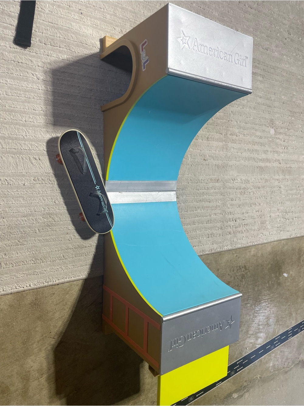 American Girl Skate Ramp with Skateboard